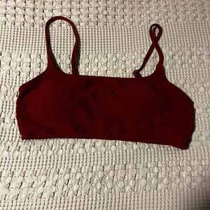 Brick red swim top